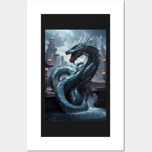 Japanese Dragon Snake Posters and Art
